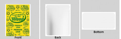 Custom Your Own 3.5 Gram Mylar Bag 4x5&34; Stand - up Pouch - SpacyGas