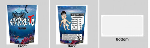 Custom Your Own 3.5 Gram Mylar Bag 4x5&34; Stand - up Pouch - SpacyGas