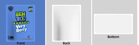 Custom Your Own 3.5 Gram Mylar Bag 4x5&34; Stand - up Pouch - SpacyGas