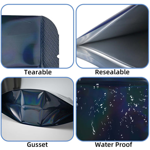 Pound Mylar Bag 14x16.5 inch Cosmic Black - SpacyGas