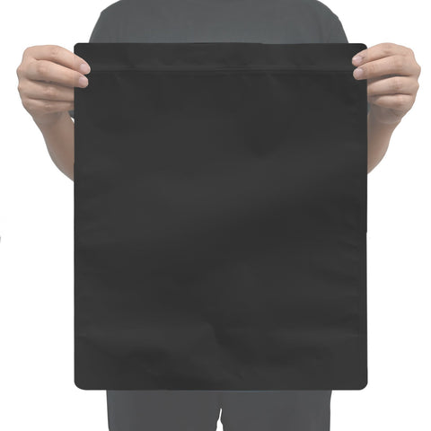 Pound Mylar Bag 14x16.5 inch Matte Black - SpacyGas