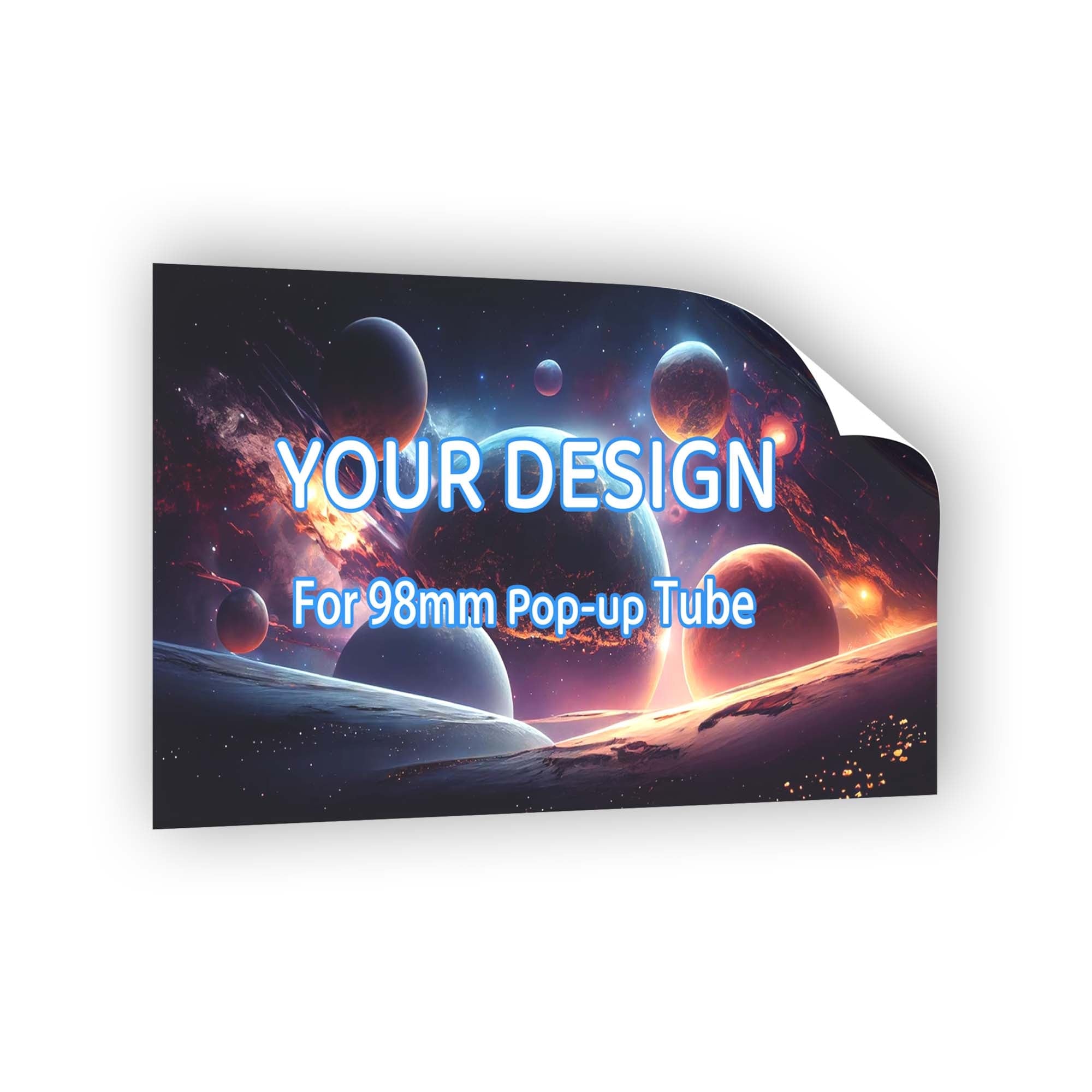 Tube Sticker Custom Sticker for 98mm Plastic Pop-up Tube– SpacyGas