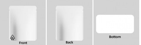 Custom Your Own 3.5 Gram Mylar Bag 4x5″ Stand-up Pouch - SpacyGas