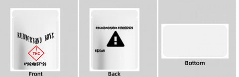 Custom Your Own 3.5 Gram Mylar Bag 4x5″ Stand-up Pouch - SpacyGas