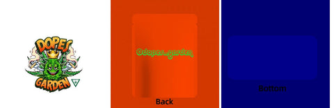 Custom Your Own 3.5 Gram Mylar Bag 4x5″ Stand-up Pouch - SpacyGas