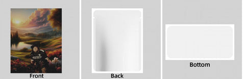 Custom Your Own 3.5 Gram Mylar Bag 4x5″ Stand-up Pouch - SpacyGas