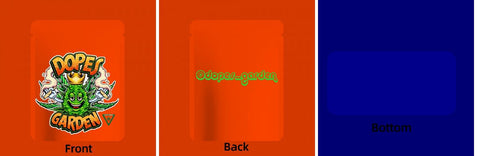 Custom Your Own 3.5 Gram Mylar Bag 4x5″ Stand-up Pouch - SpacyGas