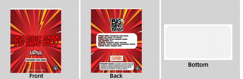 Custom Your Own 3.5 Gram Mylar Bag 4x5″ Stand-up Pouch - SpacyGas