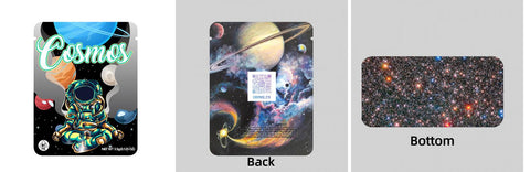 Custom Your Own 3.5 Gram Mylar Bag 4x5″ Stand-up Pouch - SpacyGas