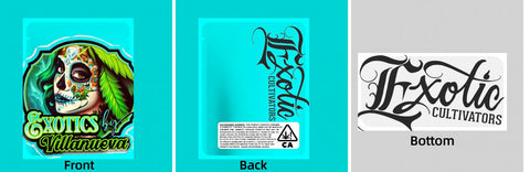 Custom Your Own 3.5 Gram Mylar Bag 4x5″ Stand-up Pouch - SpacyGas