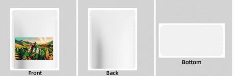 Custom Your Own 3.5 Gram Mylar Bag 4x5″ Stand-up Pouch - SpacyGas