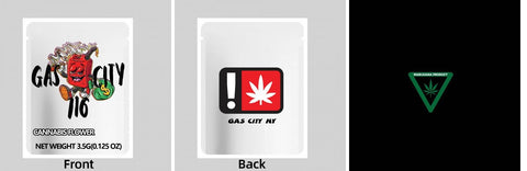 Custom Your Own 3.5 Gram Mylar Bag 4x5″ Stand-up Pouch - SpacyGas