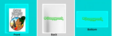 Custom Your Own 3.5 Gram Mylar Bag 4x5″ Stand-up Pouch - SpacyGas