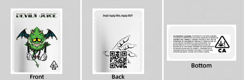 Custom Your Own 3.5 Gram Mylar Bag 4x5″ Stand-up Pouch - SpacyGas