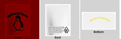 Custom Your Own 3.5 Gram Mylar Bag 4x5″ Stand-up Pouch - SpacyGas
