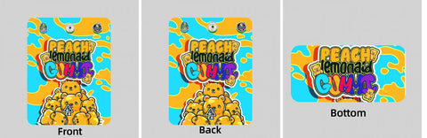 Custom Your Own 3.5 Gram Mylar Bag 4x5″ Stand-up Pouch - SpacyGas