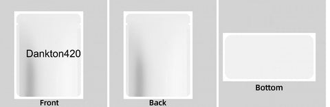 Custom Your Own 3.5 Gram Mylar Bag 4x5″ Stand-up Pouch - SpacyGas