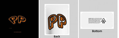 Custom Your Own 3.5 Gram Mylar Bag 4x5″ Stand-up Pouch - SpacyGas