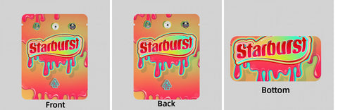 Custom Your Own 3.5 Gram Mylar Bag 4x5″ Stand-up Pouch - SpacyGas