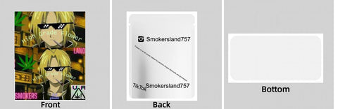 Custom Your Own 3.5 Gram Mylar Bag 4x5″ Stand-up Pouch - SpacyGas