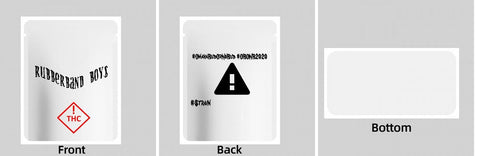 Custom Your Own 3.5 Gram Mylar Bag 4x5″ Stand-up Pouch - SpacyGas
