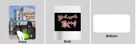 Custom Your Own 3.5 Gram Mylar Bag 4x5″ Stand-up Pouch - SpacyGas