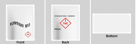 Custom Your Own 3.5 Gram Mylar Bag 4x5″ Stand-up Pouch - SpacyGas