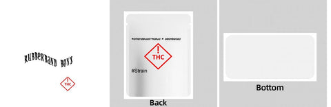 Custom Your Own 3.5 Gram Mylar Bag 4x5″ Stand-up Pouch - SpacyGas