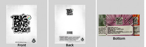 Custom Your Own 3.5 Gram Mylar Bag 4x5″ Stand-up Pouch - SpacyGas