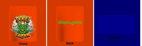 Custom Your Own 3.5 Gram Mylar Bag 4x5″ Stand-up Pouch - SpacyGas