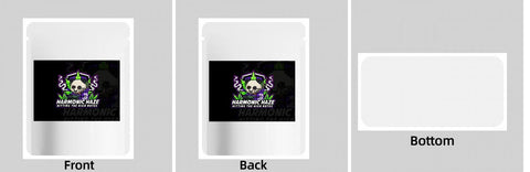 Custom Your Own 3.5 Gram Mylar Bag 4x5″ Stand-up Pouch - SpacyGas