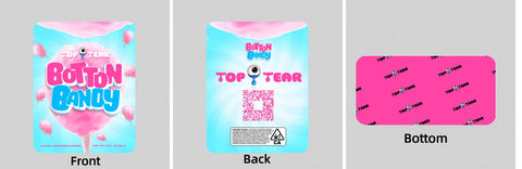 Custom Your Own 3.5 Gram Mylar Bag 4x5″ Stand-up Pouch - SpacyGas
